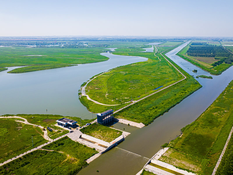 壽光巨淀湖濕地及塌河治理建設(shè)實景